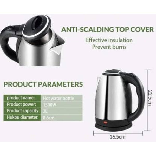 Electric Kettle, 2.0 Litre 1500w