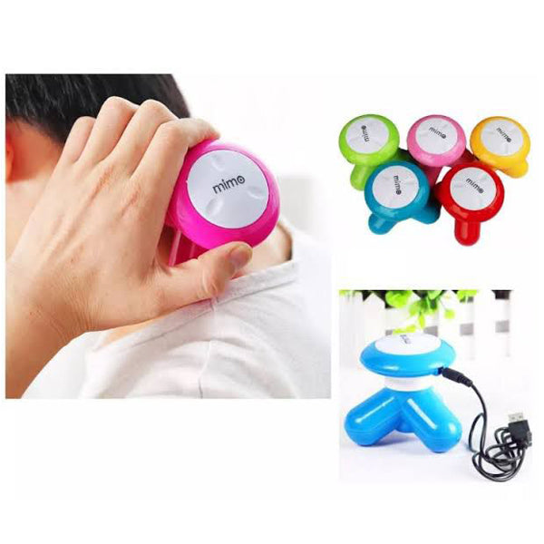 Mini Mimo Massager With Box (Cell Operate And Direct USB Power Both Options) Random Color